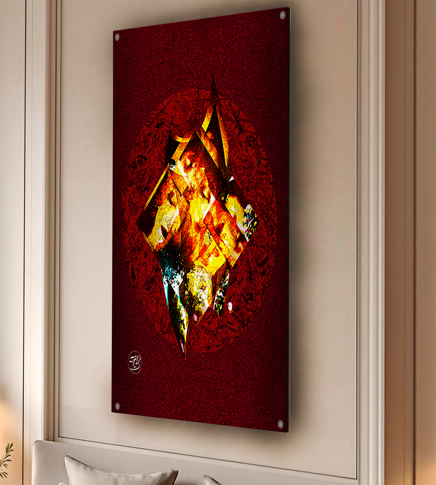 a4..4a-Acrylic Print | Klimt | Tears and Circle