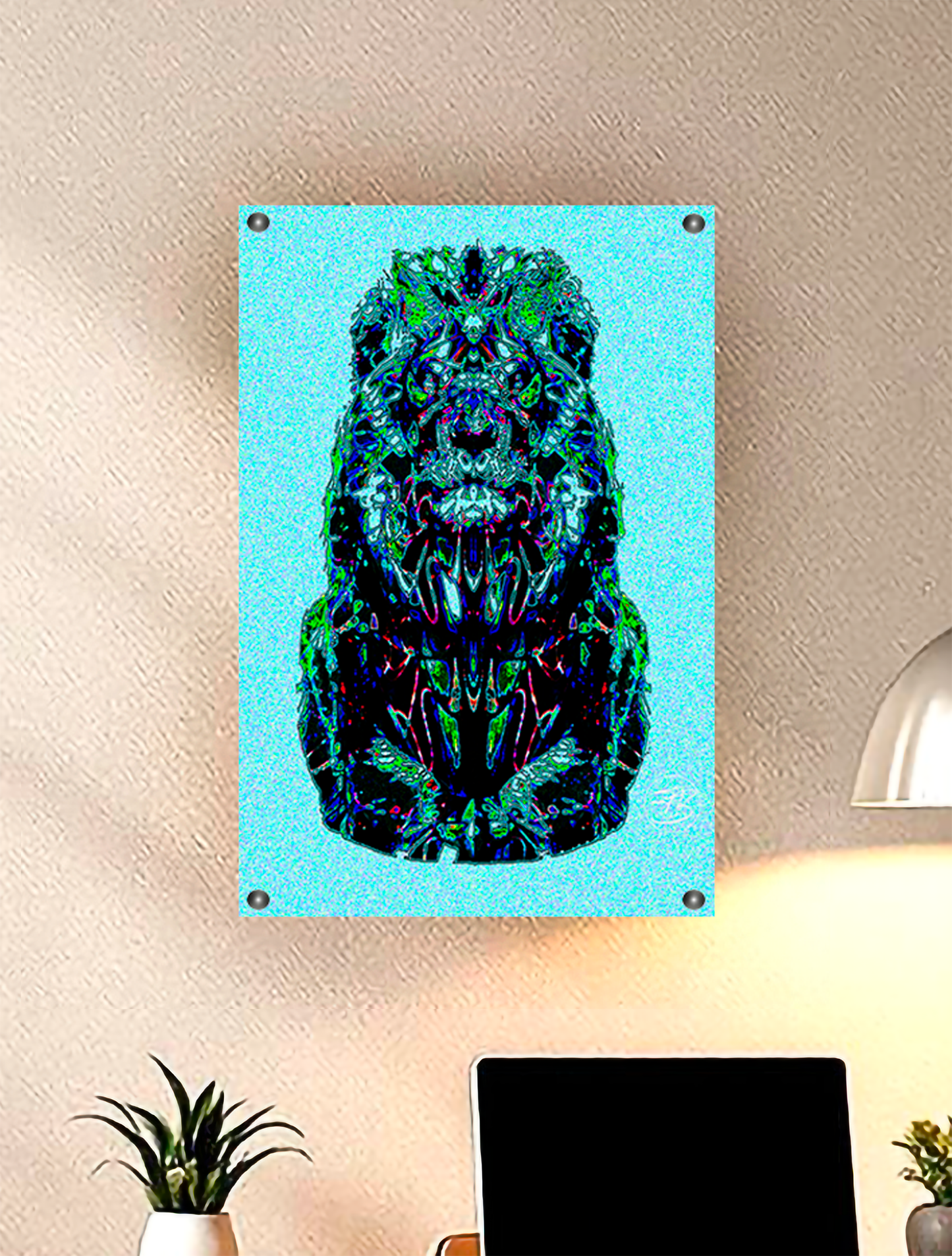 a5..6-Acrylic Print | Wild | Bluelight Lion