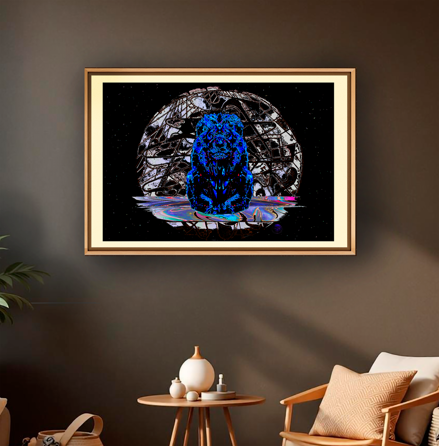 a6....1bFine Art Prints | Wild | Lion in blue