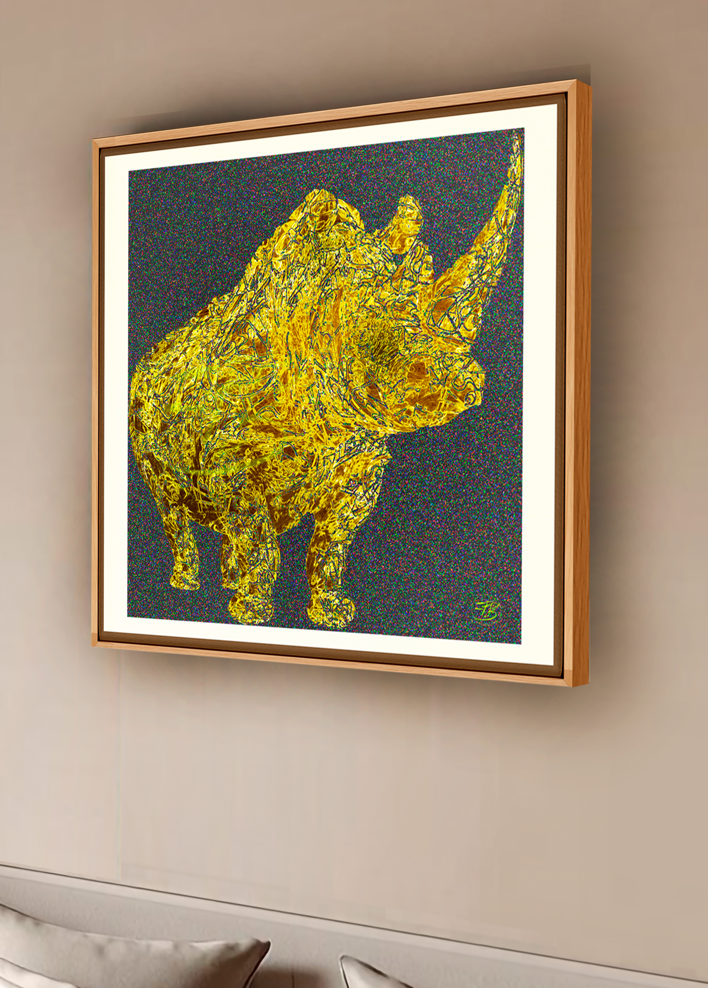 a6....1d-Fine Art Prints | Wild | Golden Rhino