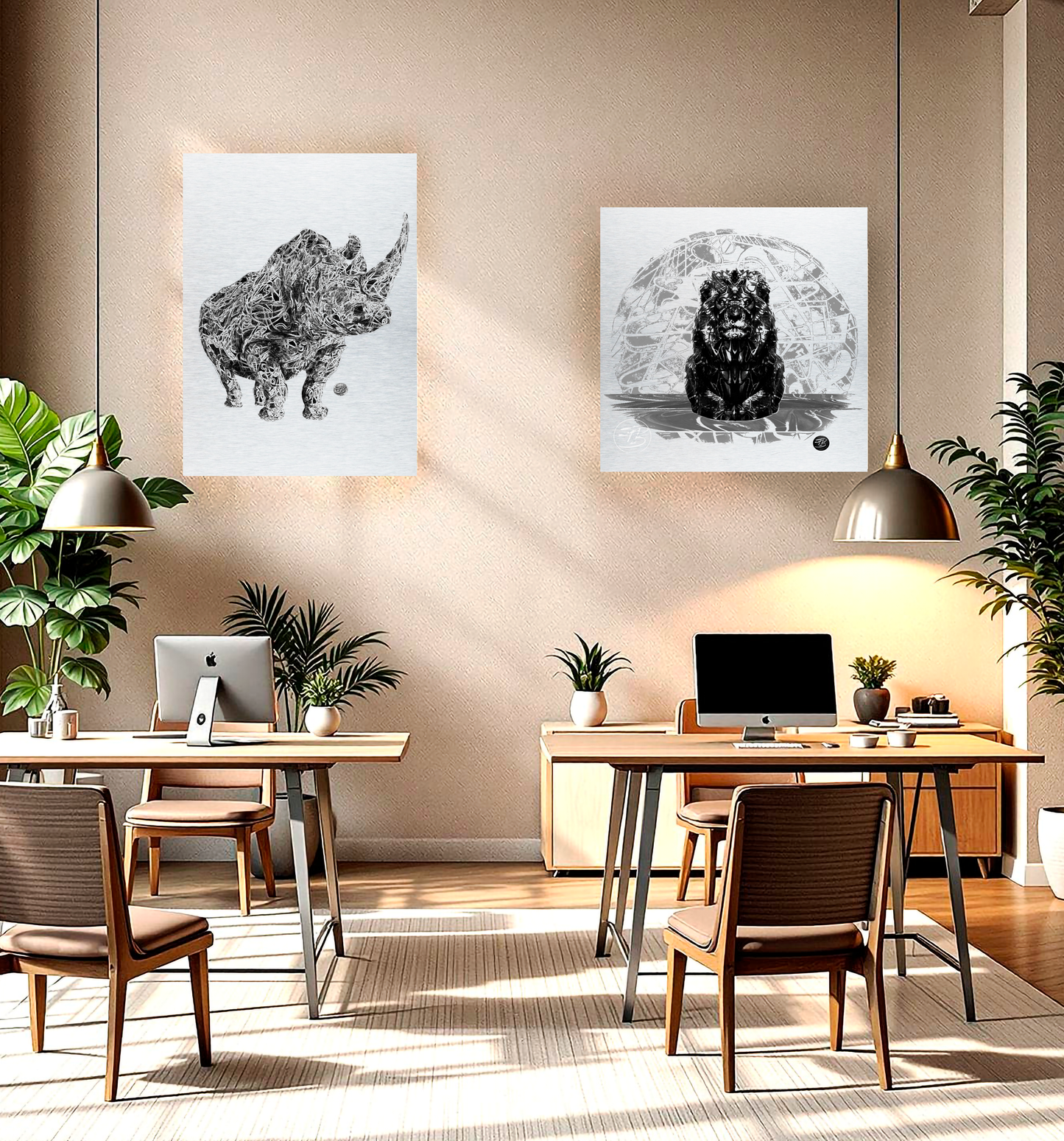 Metal Print | Lion