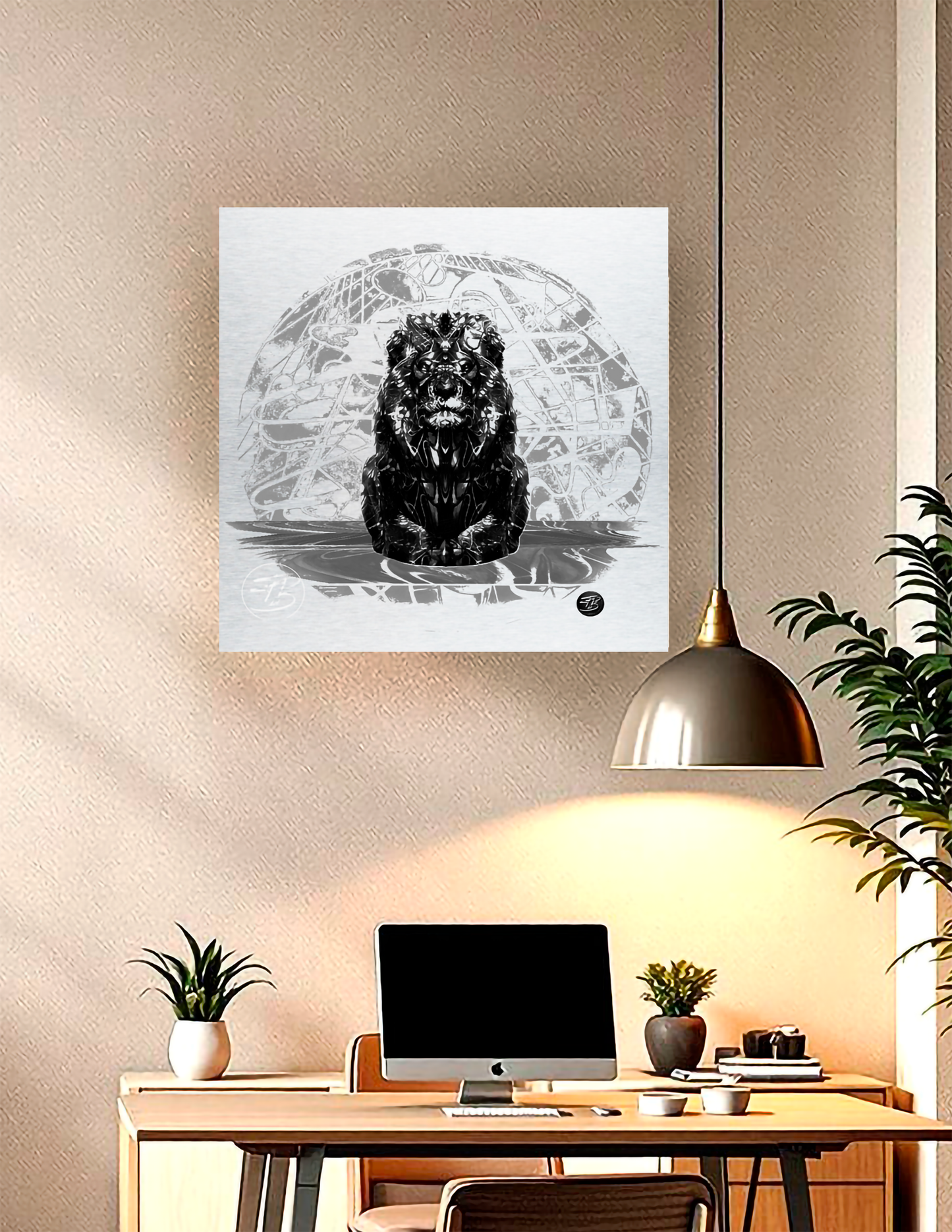 Metal Print | Lion