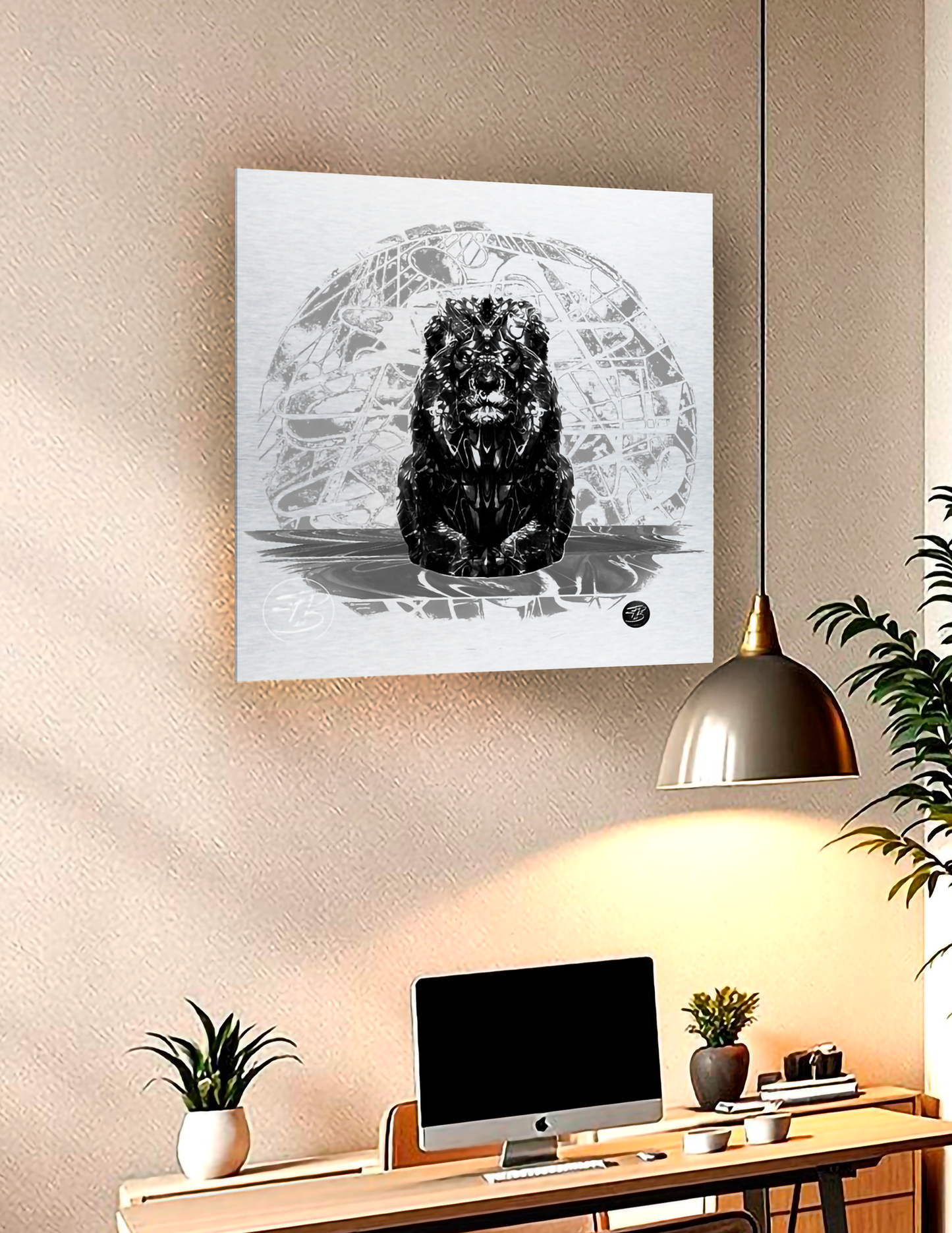 Metal Print | Lion