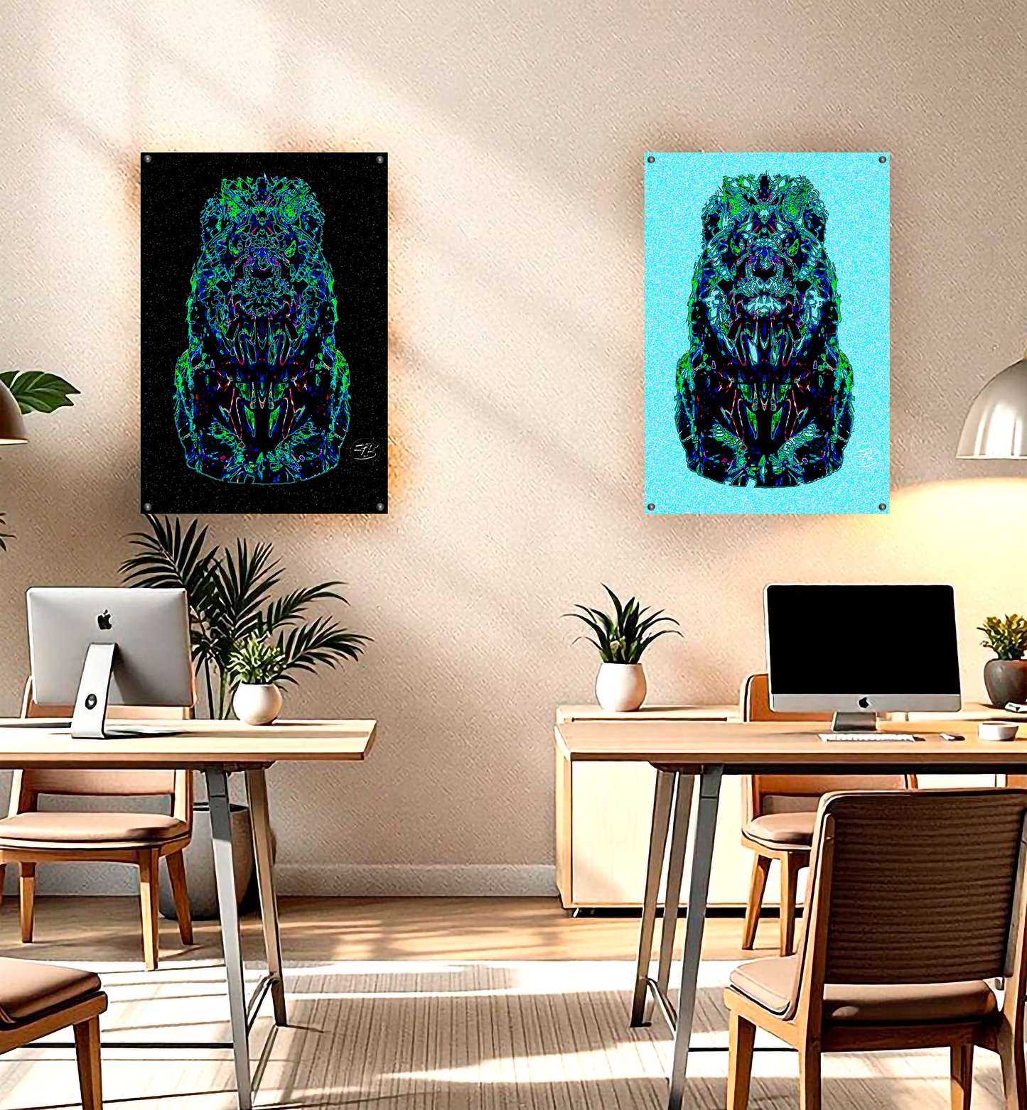 a6....6z-Acrylic Print | Wild | Blue Lion