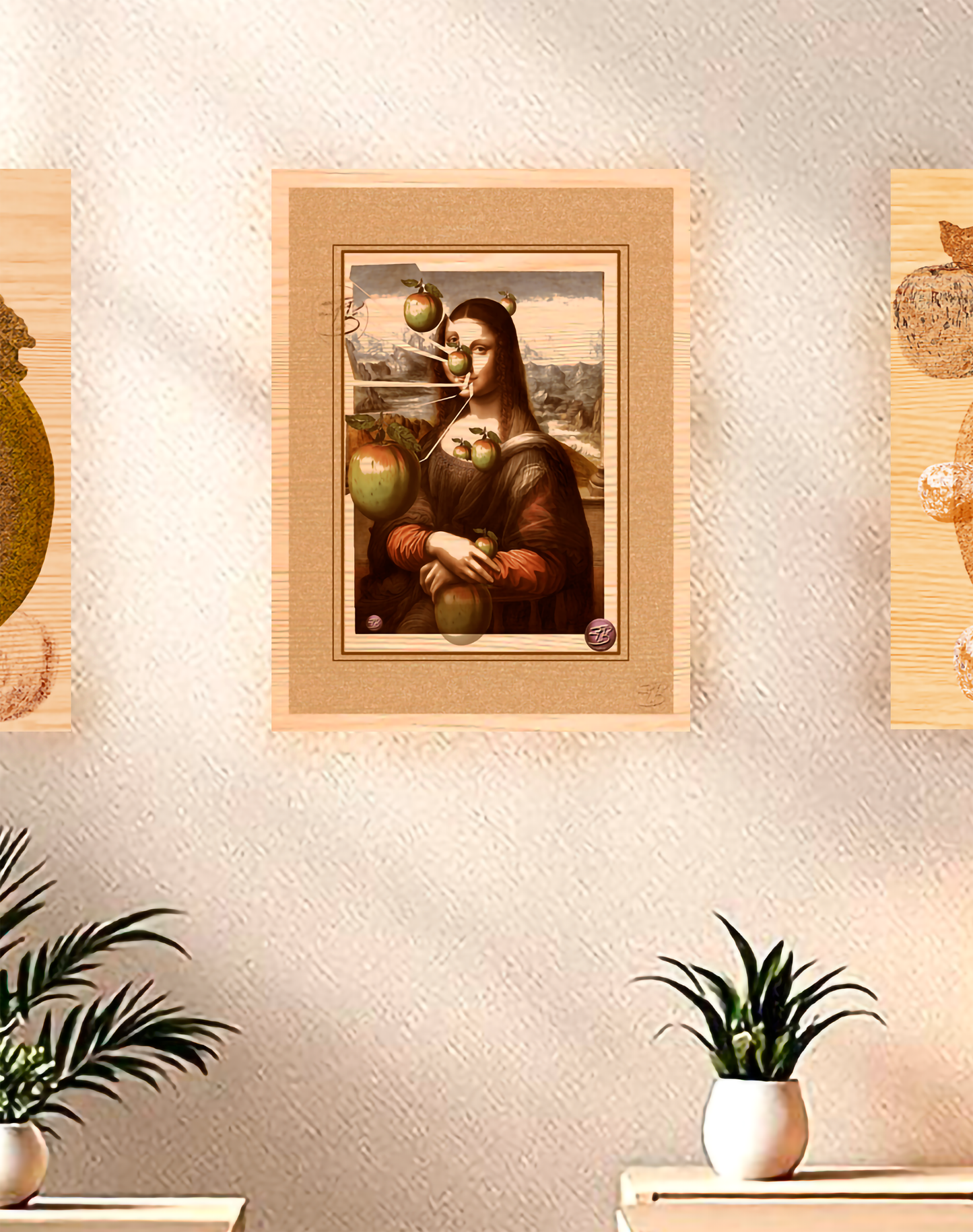 a6....6m-Wood Prints | Mona Lisa | Mona Lisa Apples