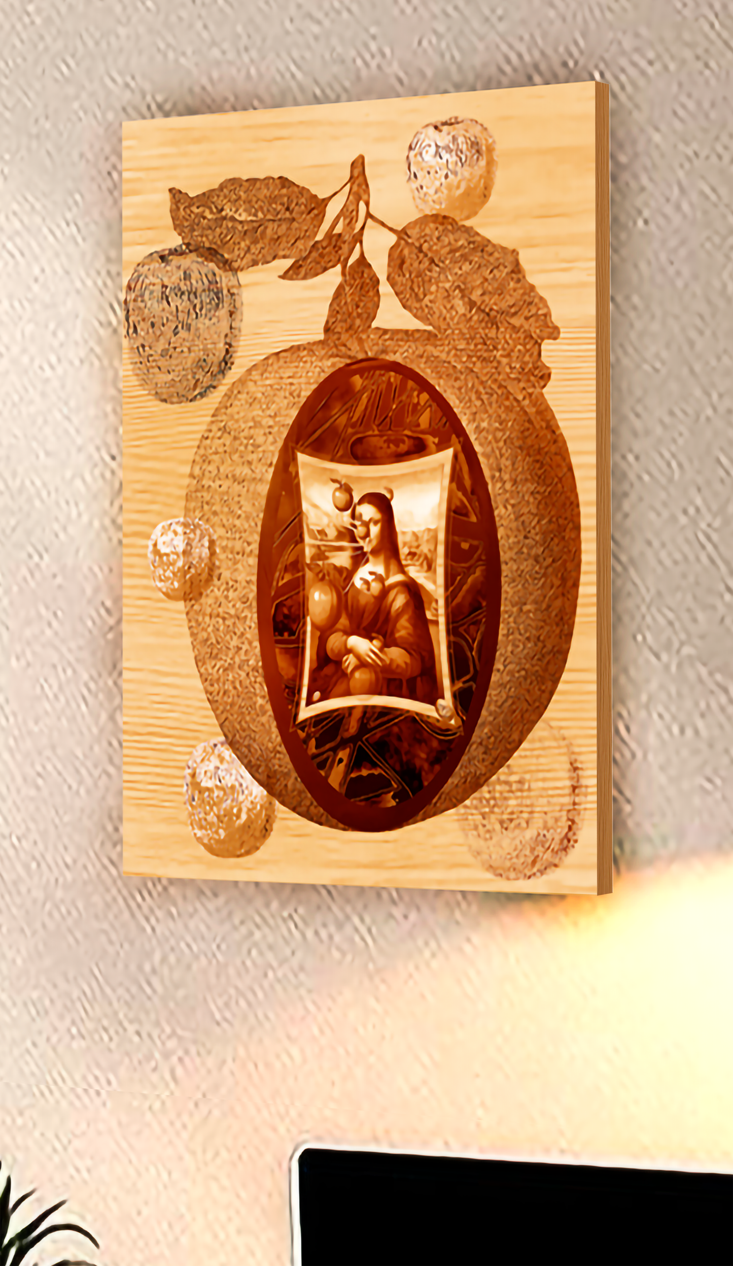 a5...1-Wood Prints | Mona Lisa | Mona Lisa Apple
