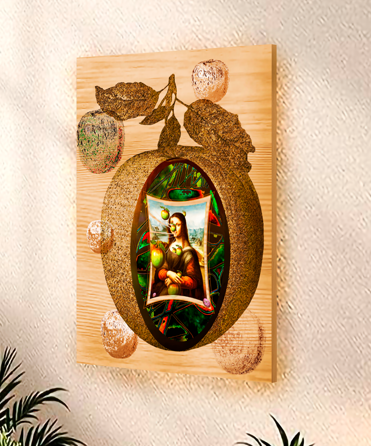a4..4u-Wood Prints | Mona Lisa | ML Apple colour