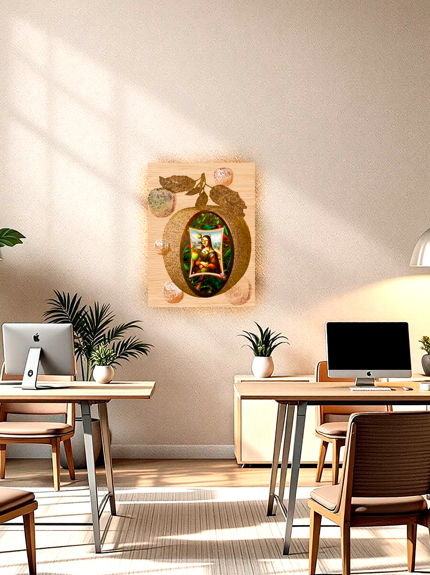 a4..4u-Wood Prints | Mona Lisa | ML Apple colour