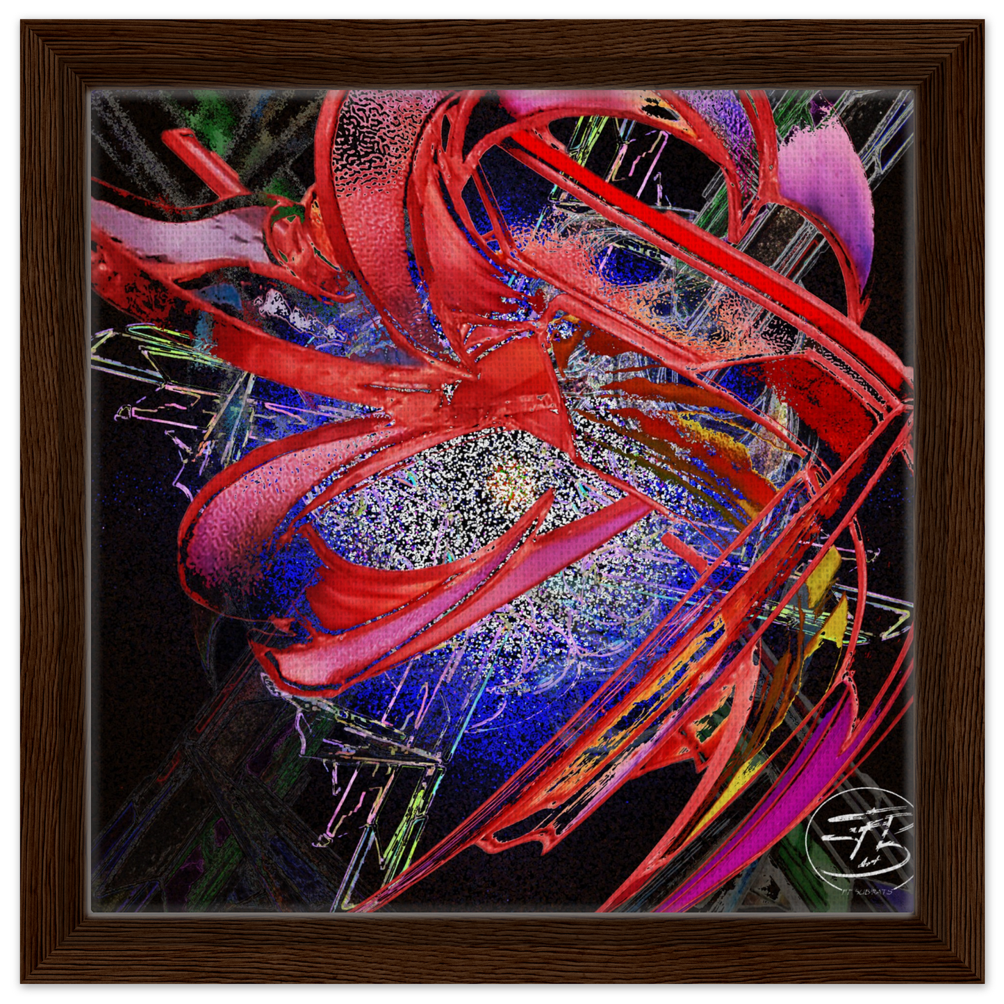 Contemporary digital artwork representing the birth of a dragon
