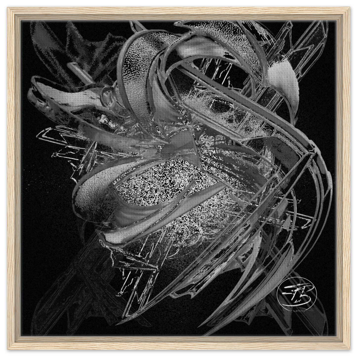 Dragons fine art canvas print on wood by SubiratsDArt
