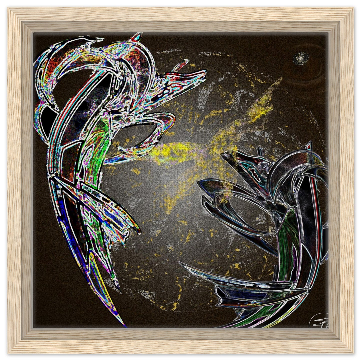 Contemporary dragon artwork showing stealth movement and tension
