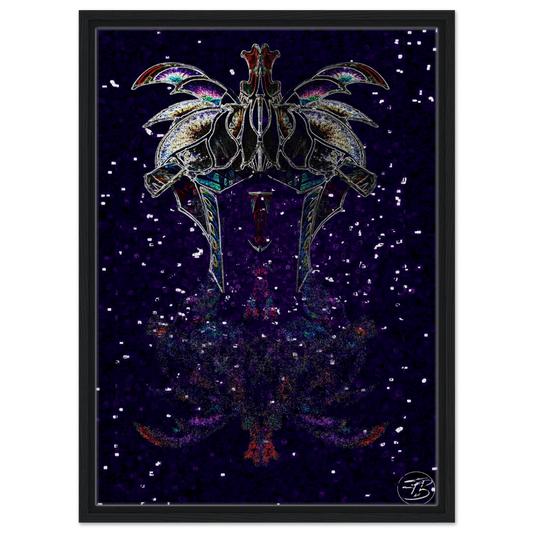Darkness Dragon fine art canvas print on wood by SubiratsDArt
