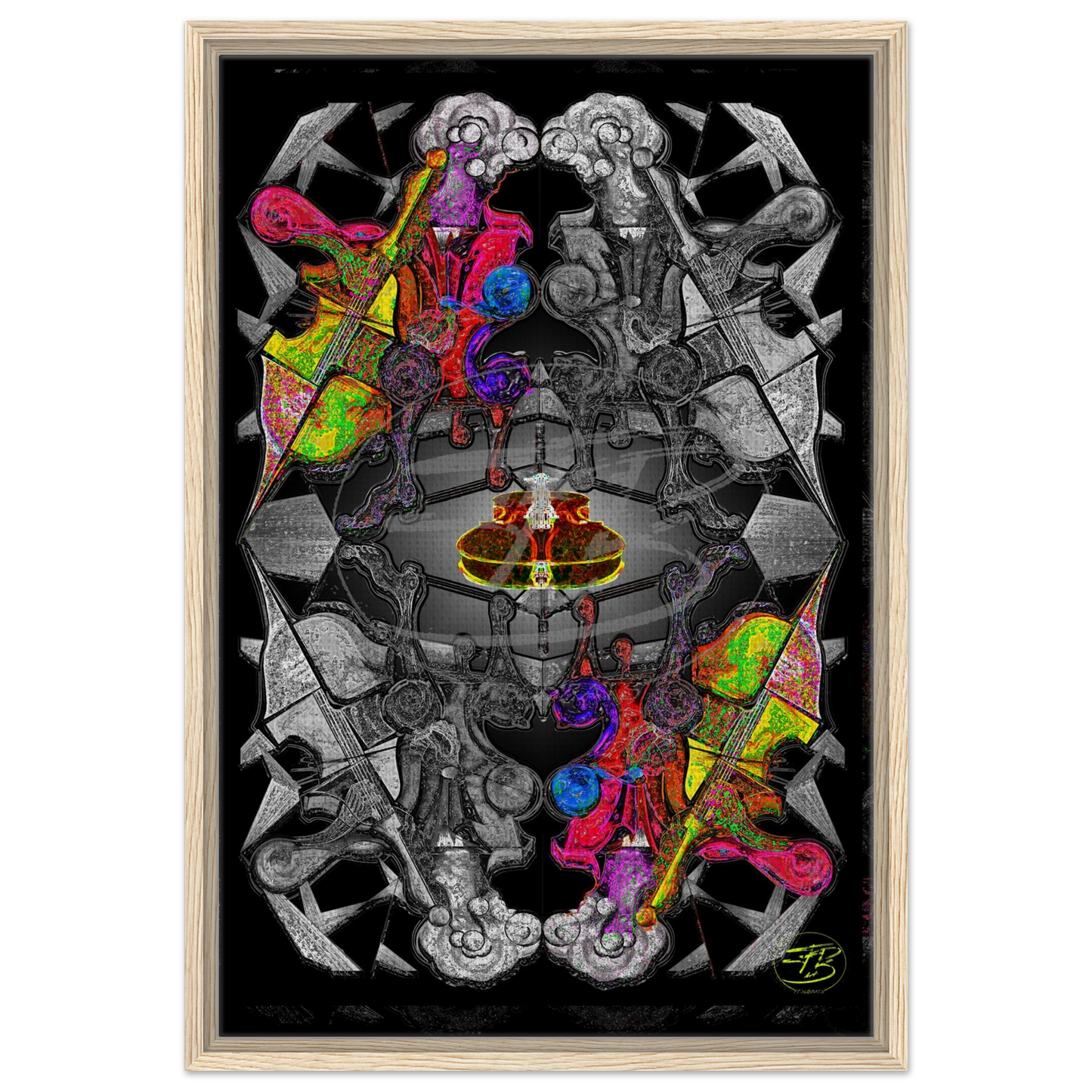 Cello String Quartet fine art canvas print by SubiratsDArt
