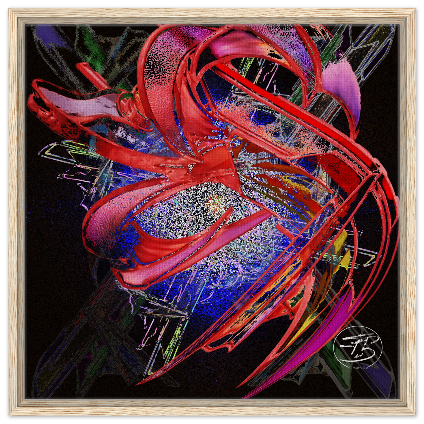 Birth of the Dragon fine art canvas print on wood by SubiratsDArt
