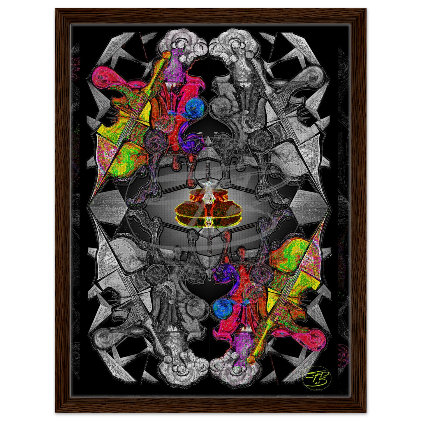 Cello String Quartet fine art canvas print by SubiratsDArt
